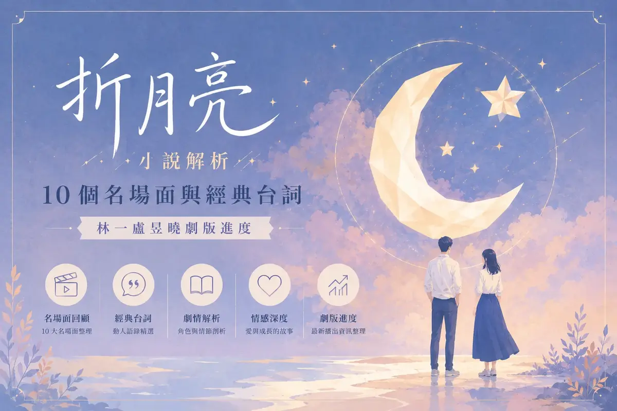 《折月亮》小說解析:10 個名場面與經典臺詞,林一、盧昱曉劇版進度